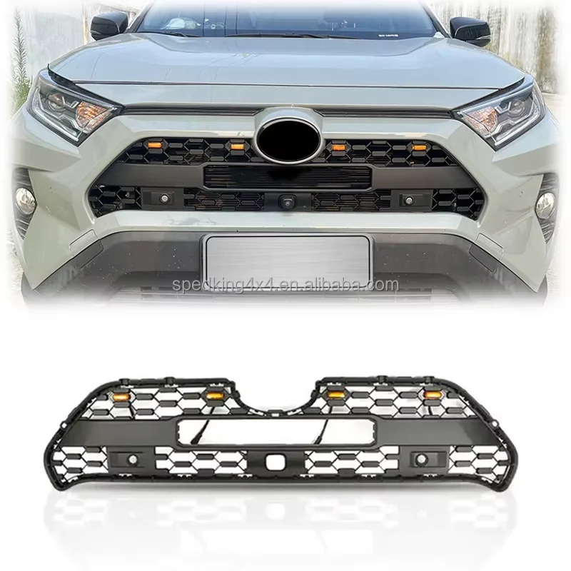 New Style Factory Wholesale Price Modified Accessories ABS Front Grille for Toyota RAV4 2019-2022 Car Grill