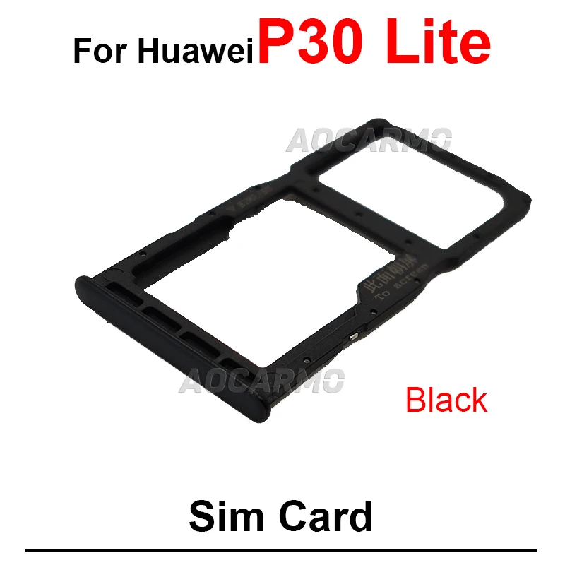 1Pcs For Huawei P30 Lite P30Lite SIM Card Tray Slot Holder Replacement Parts Blue Black