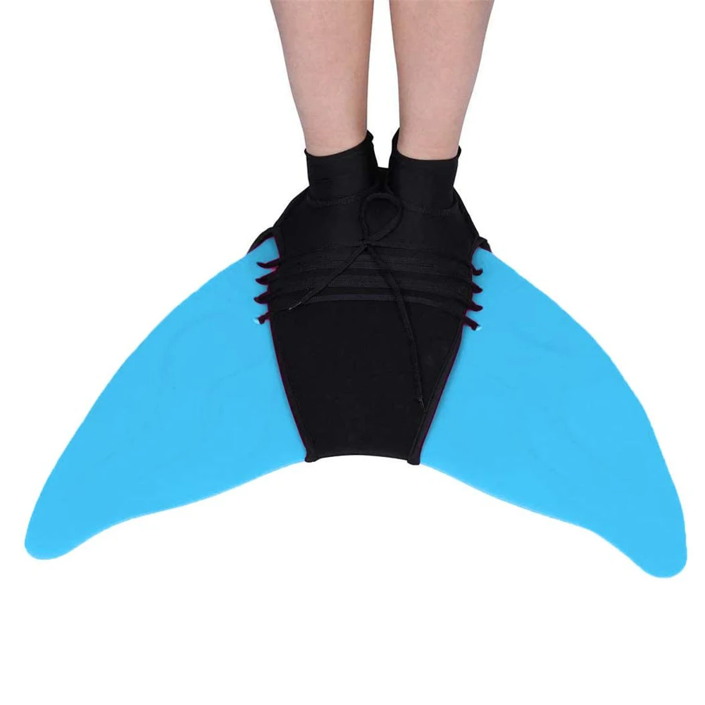 Swimming Mermaid Tail Diving Foot Flippers Pool Training Submersible Snorkeling Kids Adult Children Water Sports Fins Equipment