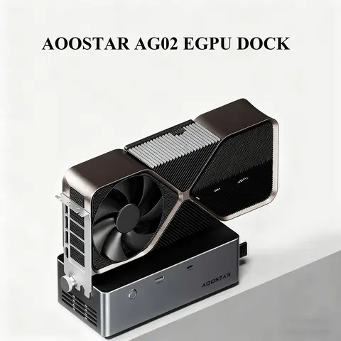 AOOSTAR AG02 EGPU Dock with OCulink USB4 Port External GPU Enclosure for RTX 4090/4080 Compatible with Laptop/Mini PC/Desktop