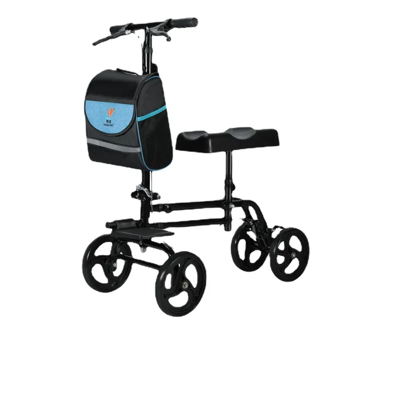 Walking aid scooter for young people with ankle and leg injuries