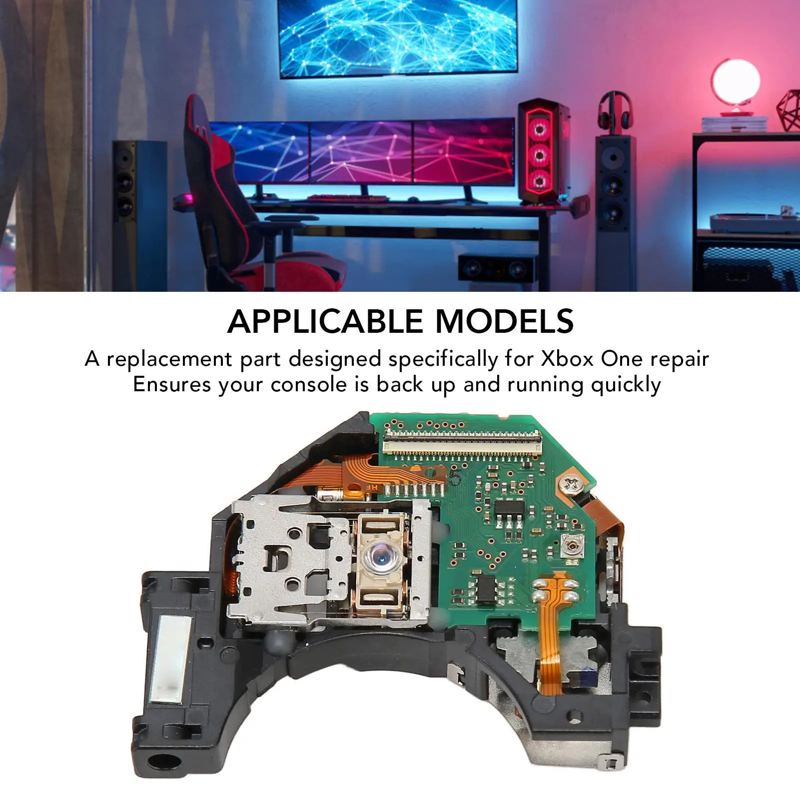 Rust-Proof Laser Lens Repair Parts for Game Consoles - Easy Maintenance & Compact for disc Drive Replacement