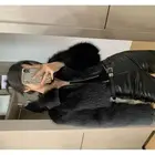 high waist faux "leather"