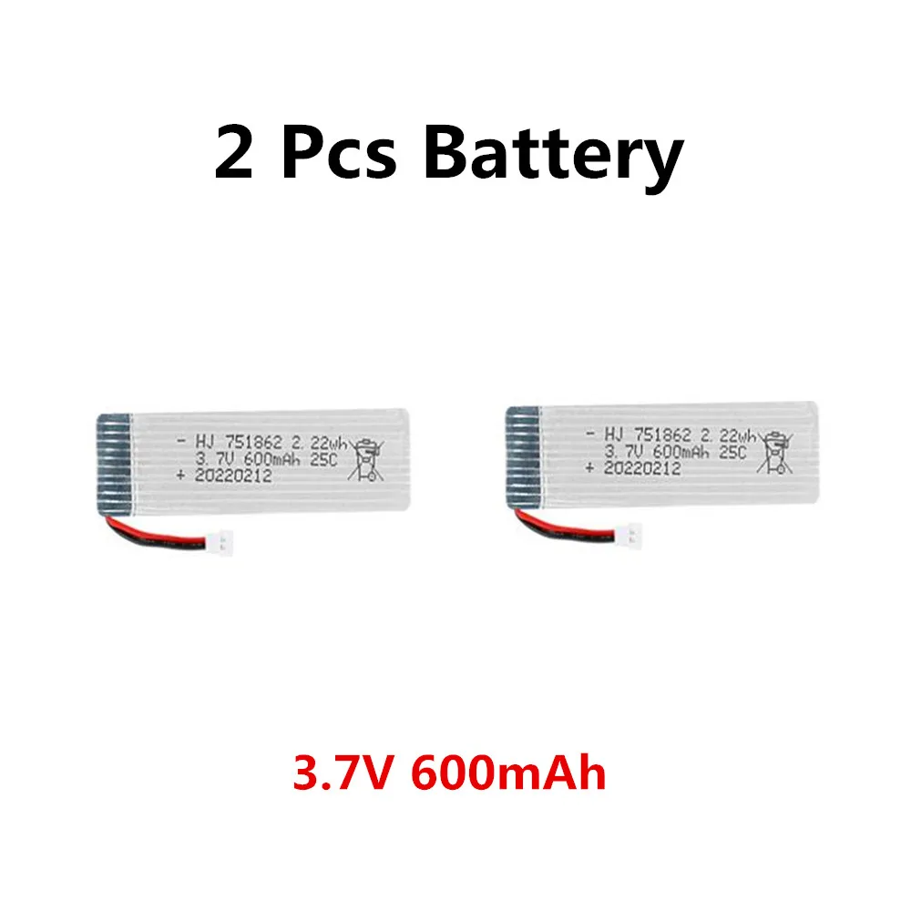 KF605 RC Glider Plane Battery 3.7V 600mAh  KF605 RC Plane Spare Parts KF605 Battery XH2.54 plug