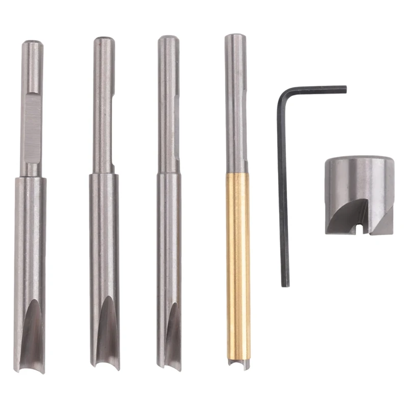 ABJA-7 Pieces Pen Barrel Trimmer Kit Pen Barrel Trimming System Mill Trimmer Set,Cutting Head Sleeve Adapter Hex Key Wrench