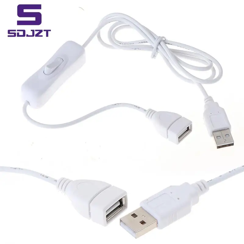 100cm Male To Female USB Extension Cord With Switch ON/OFF Cable Extension Toggle USB Power Supply Line Durable Adapter