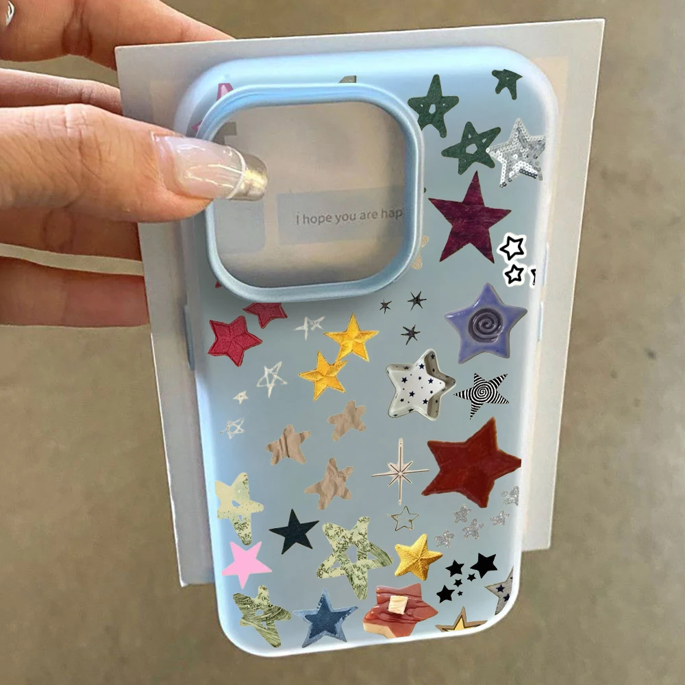 Für Samsung Galaxy S21 S26 S25 S24 S23 S22 Ultra Plus FE Hülle Retro Sterne Luxus-Cover Für A37 A36 A54 A55 A56 Stoßfeste Schutzhülle – Detail 3