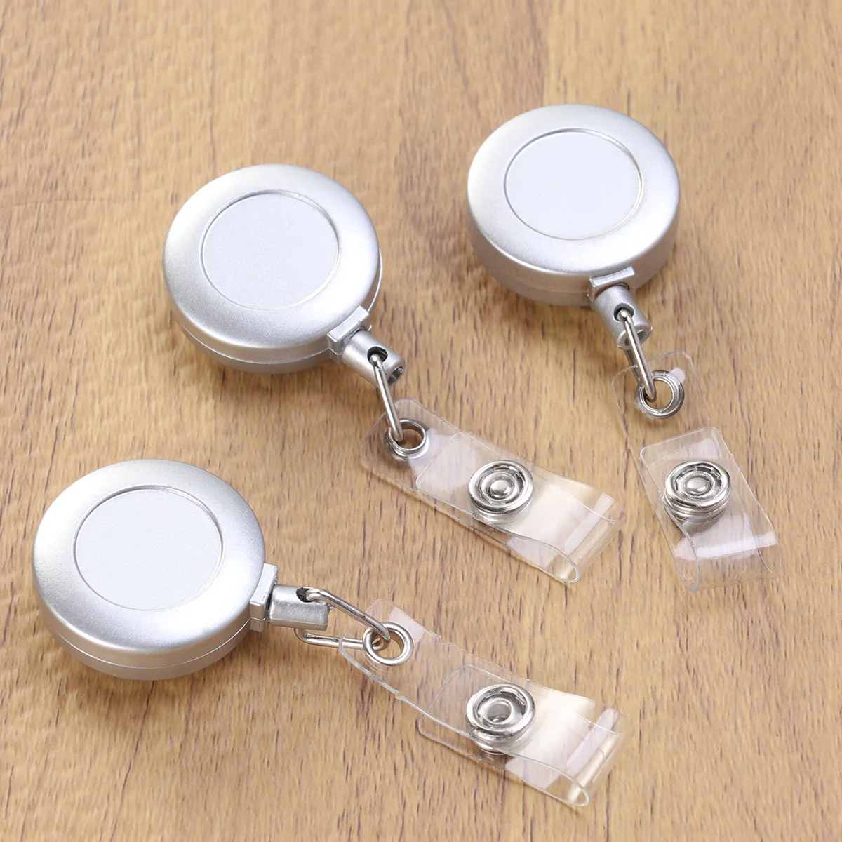 

3Pcs Retractable Badge Holder Id Badge Reel Clip with Swivel Metal Clip for Teachers Factory Workers Contractors Eyeglasses