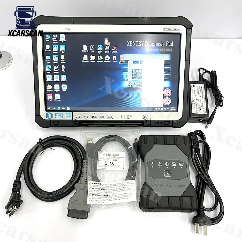 DoIP WiFi Original MB STAR C6 Connect C6 Sd Connect Xentry das wis epc Support CAN Car truck Diagnostic tools CFD1 CF-D1 Laptop