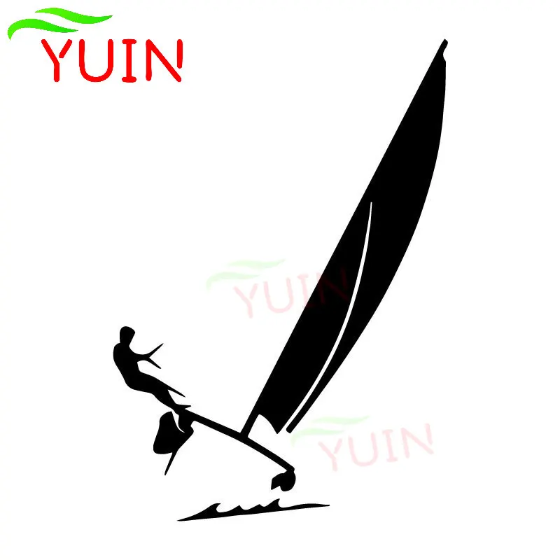 Catamaran Hobie Cat Sailing Ocean Steam Car Decals Fashion Decoration PVC Waterproof Sunscreen Stickers Can Be Customized Color
