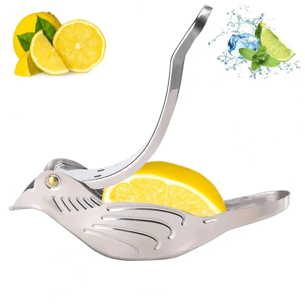 2Pcs Bird Lemon Squeezer Stainless Steel Juicer Manual Lemon Squeezer Easy to Use Kitchen Tool