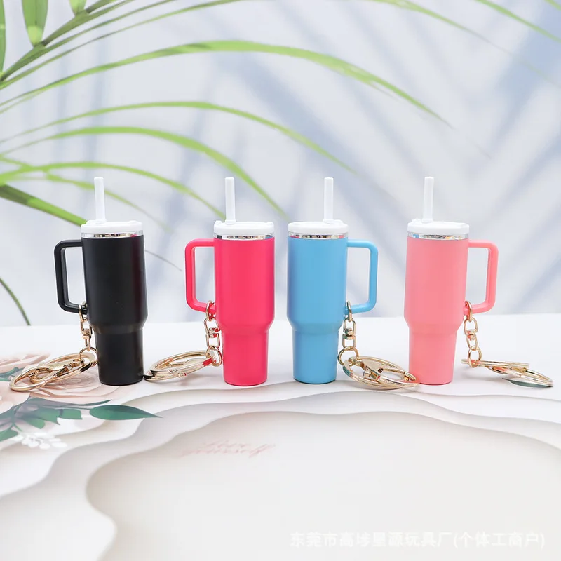 Simulated Cup Keychain Miniature cup pendant, bag accessory, prize