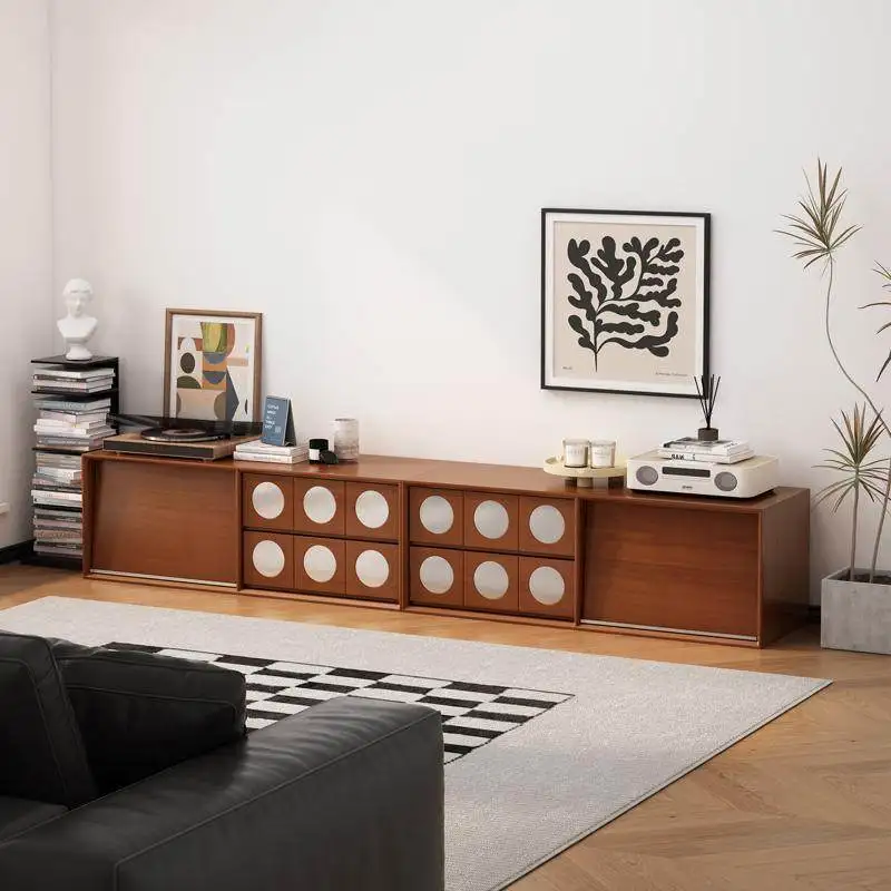 

Retro Entertainment Tv Stands Center Floor Monitor Living Room Tv Stands Designer Wood Muebles Para Tv Chinese Style Furniture