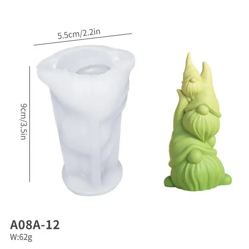 Nuovi stampi in silicone nani senza volto gnomo 3D fondente candela profumata argilla gesso artigianato in resina stampo 2025 regalo di Pasqua decorazioni per la casa