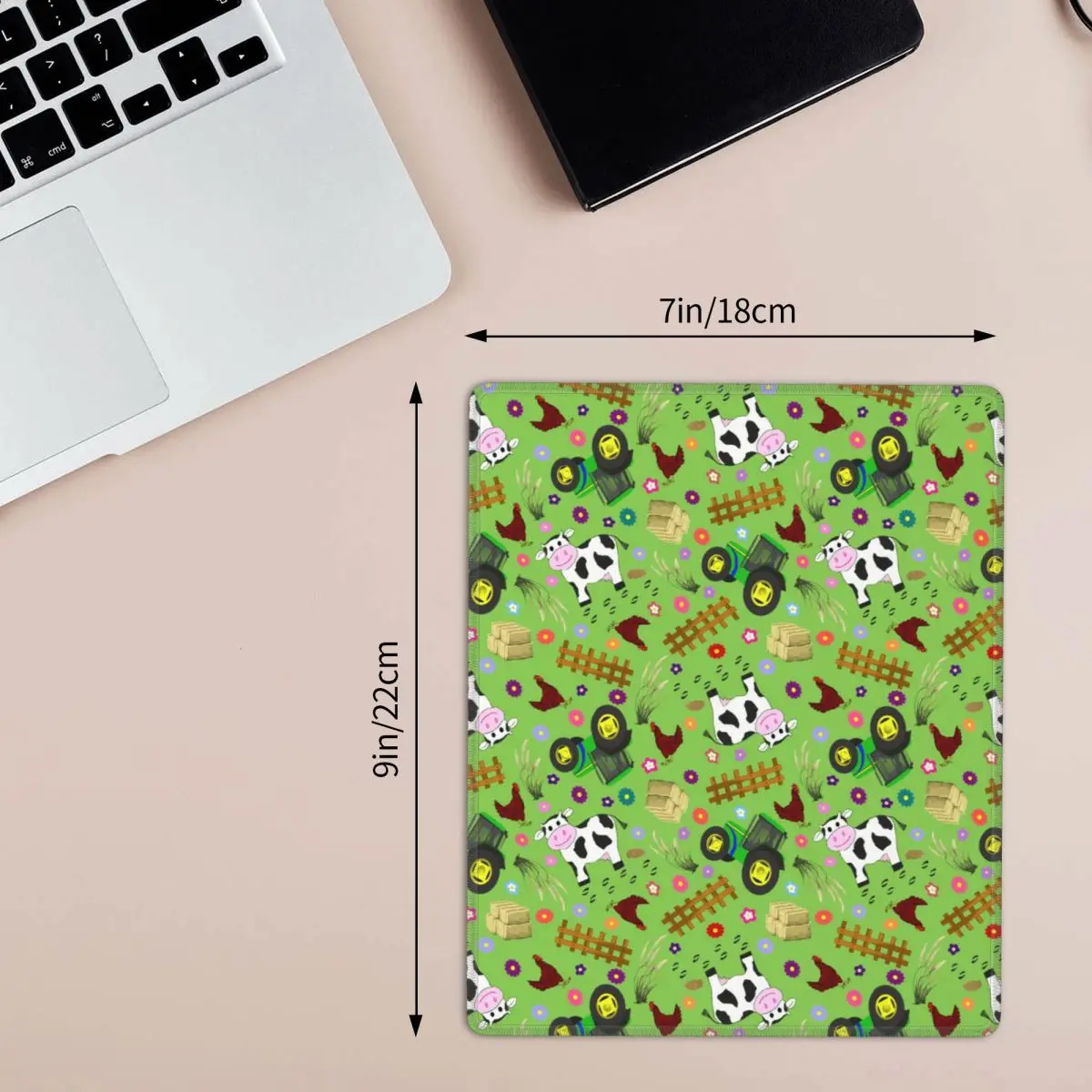 Farmyard Cow And Tractor Mouse Pad Computer Keyboard Mouse Mat Gamer PC Laptop Desk Mat Office Accessories