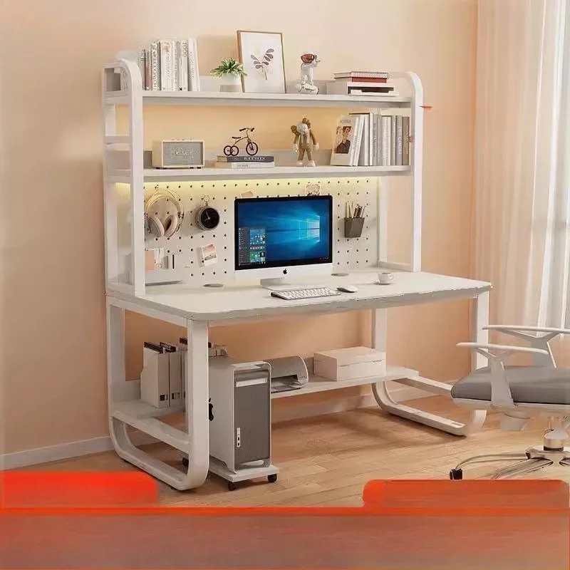 

Desktop computer desk with bookshelf integrated combination hole board bedroom study table home writing desk desk