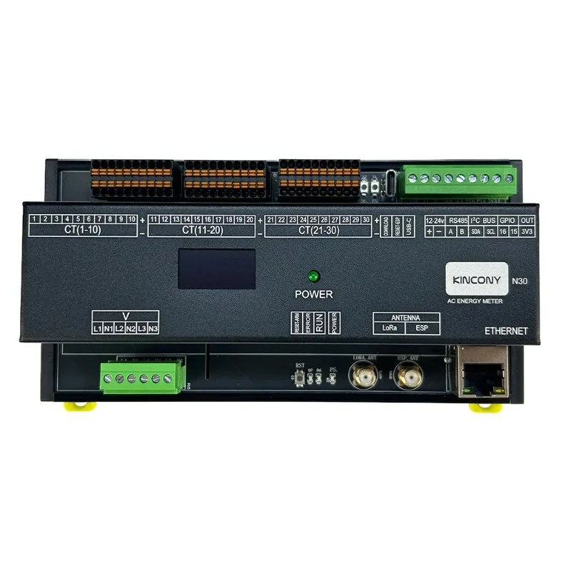 30 Channel ESP32-S3 Energy Monitor Board - KinCony N30 For Home Assistant DIY By ESPHome MQTT