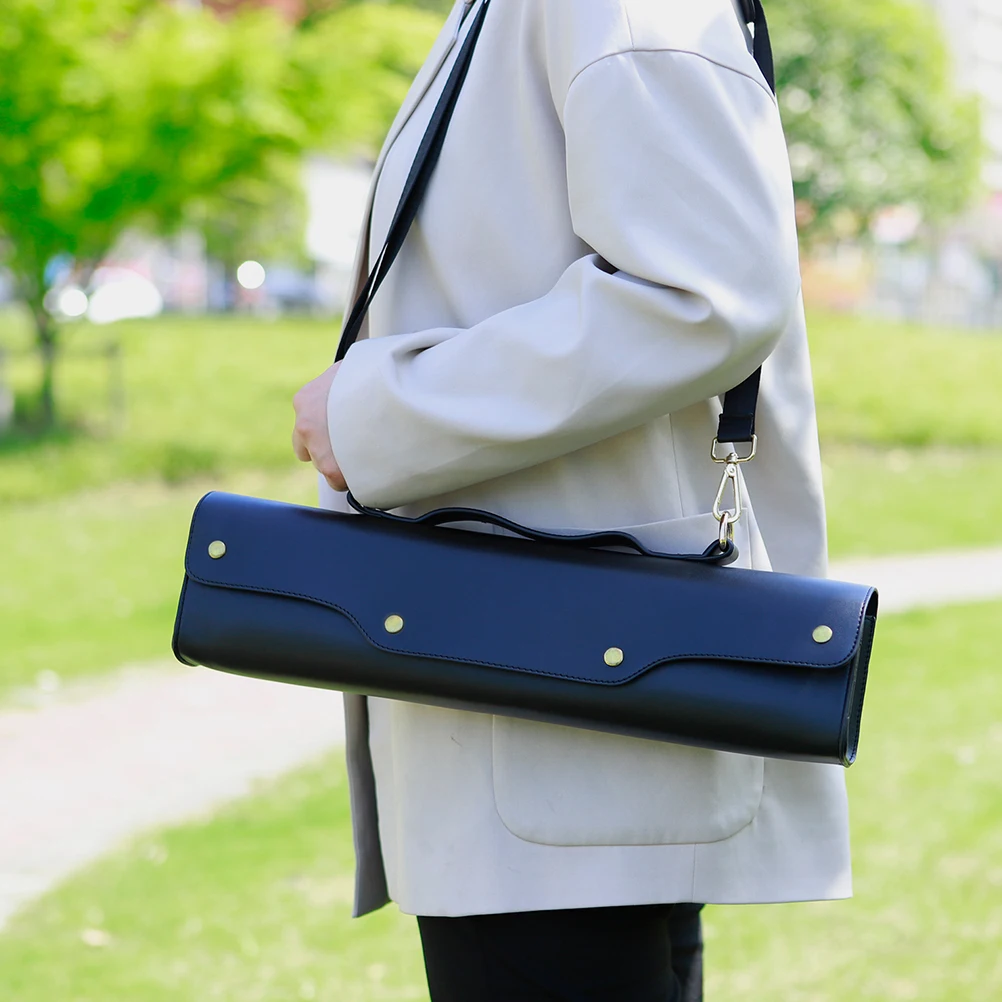 

1Pcs Portable Flute Bag Handbag Synthetic Waterproof Flute Storage Case Handle Shoulder Strap Outdoor Performance