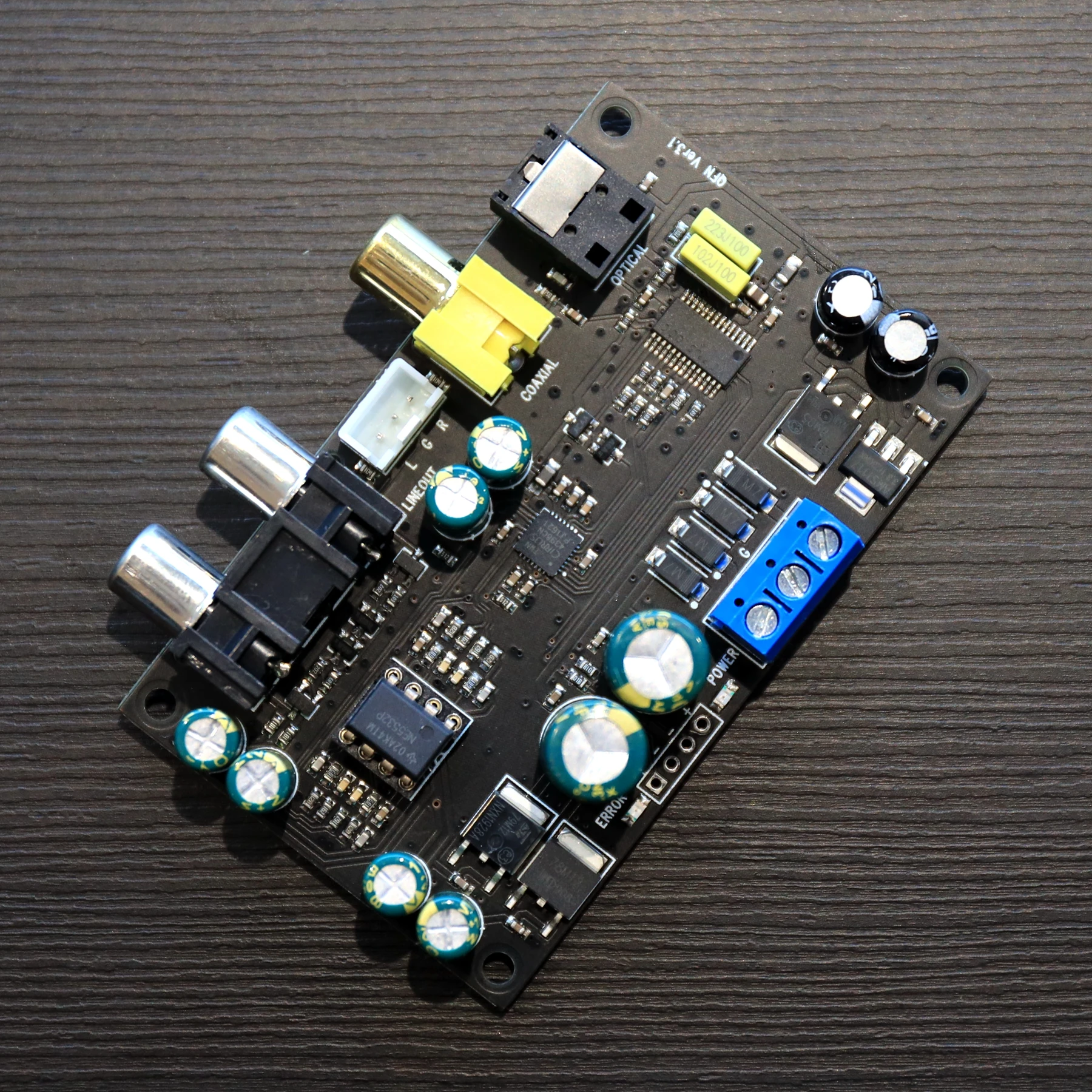 Audio enthusiast CS4398 audio D/A decoding board