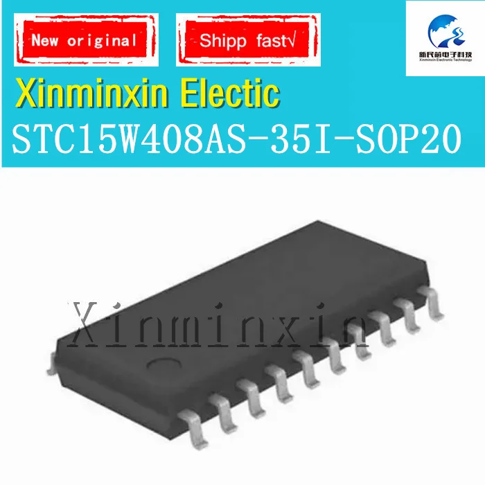 1PCS/LOT STC15W408AS-35I-SOP20 STC 15W408AS 35I-SOP20  SOP-20 IC Chip 100% New  Original In Stock