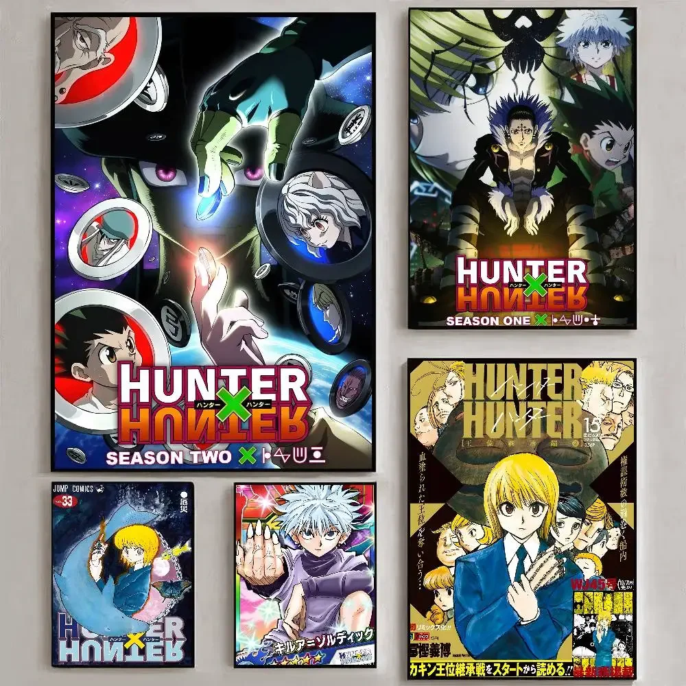 Pop Hot Japan Anime H-H-HunterES Poster Art HD Canvas Advanced Aesthetic Printing Paper Wall Art for Living Room Home Decor