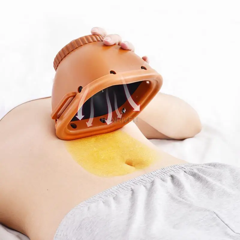 علب الكى مجموعة الثدي السرة دخاني الكى صندوق تدليك الجسم Moxa العلاج جهاز دافئ النساء الرعاية الصحية