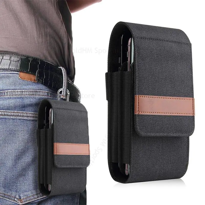 

Universal Oxford Cloth Phone Pouch Flip Case For Infinix Note 11i 11S 10 11 Pro 8i 7 Lite 6 5 Leather Belt Clip Waist Bag Holder