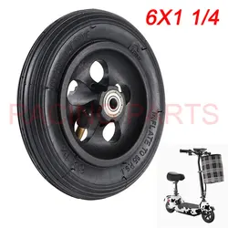 6x1 1/4 tyre 6 Inch Pneumatic Tire Motorcycle Scooter Inflation Wheel With Hub With Inner Tube Electric Scooter E-bike 150MM