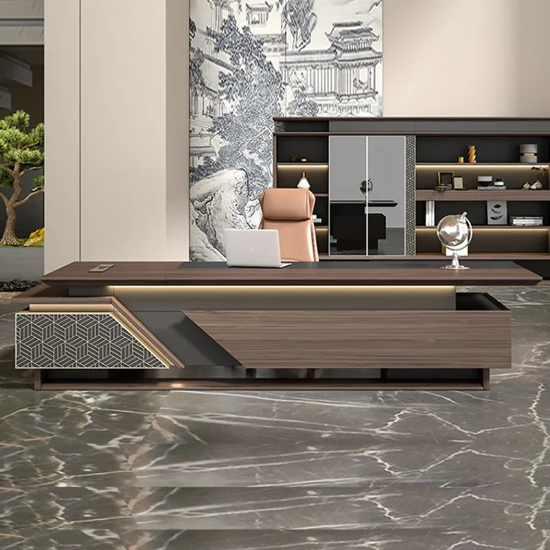 

Office Supplies Desk Accessories Multifunctional Study Table Workshop Writing Desktop Computer Offices Modern Executive Bedside