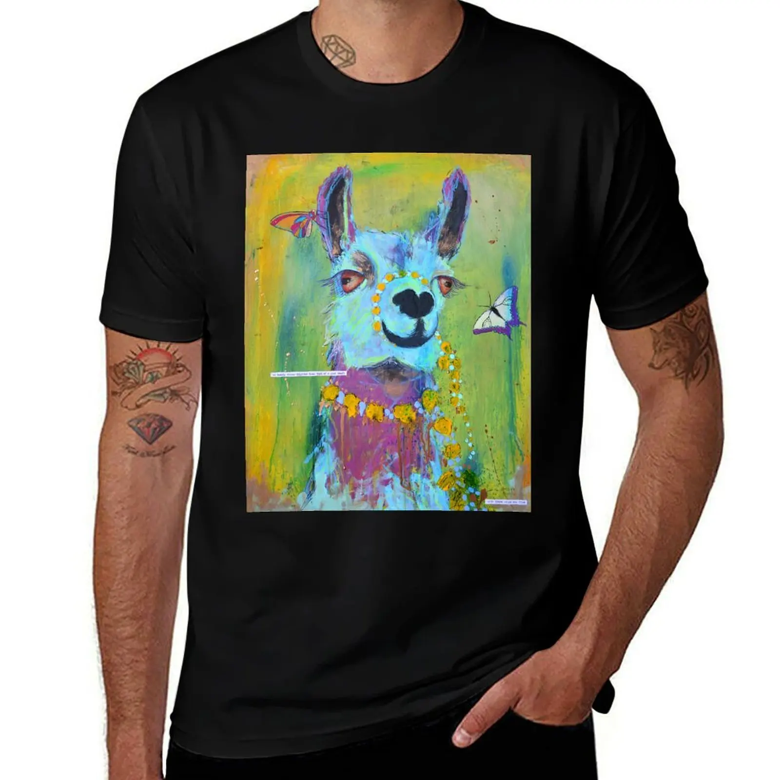 Llama for Hannah T-Shirt Summer Fashion Casual Tee Shirt T-Shirt