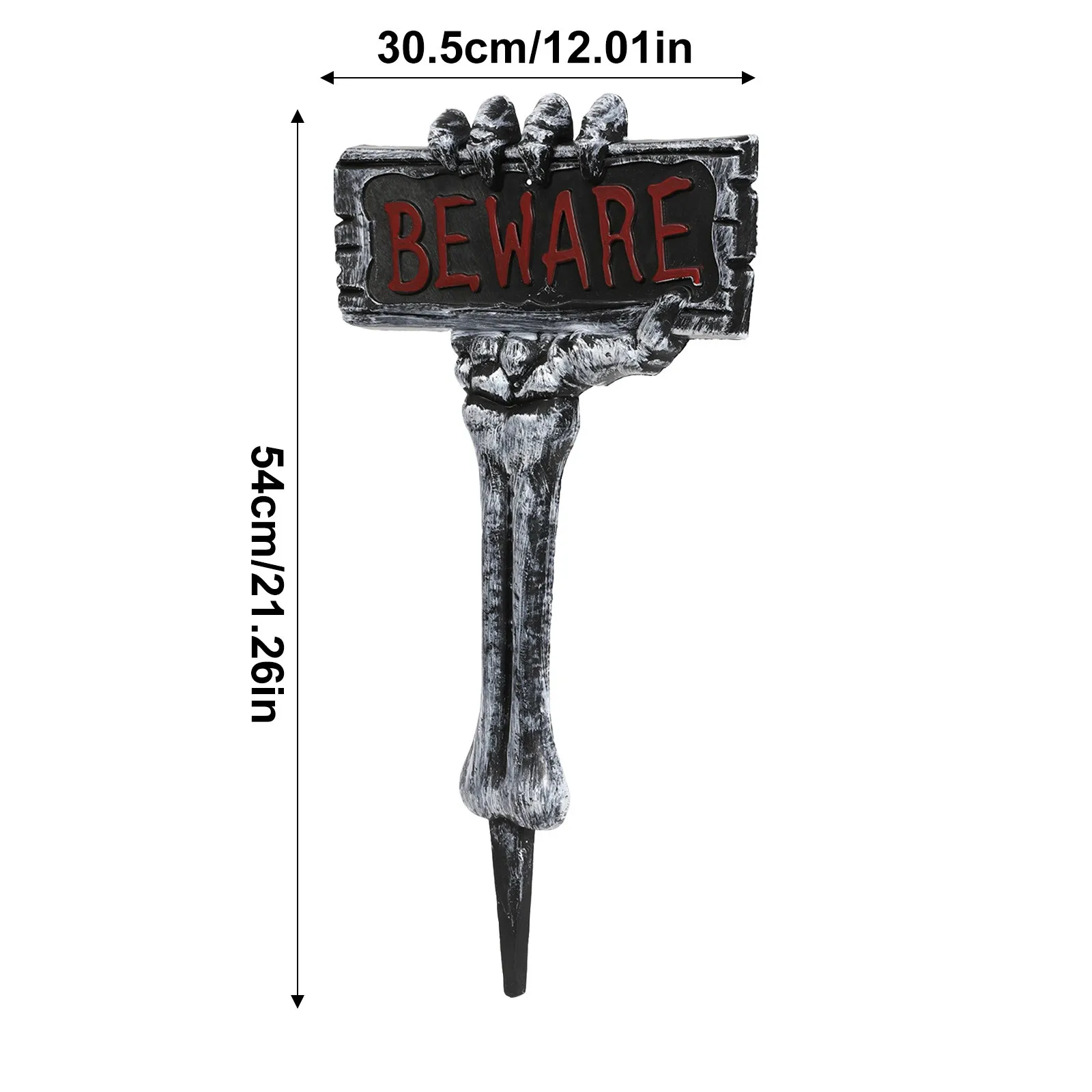 

Glow-in-the-Dark Cemetery Yard Signs - Weatherproof Halloween Pathway Markers with Stakes for Lawn, Garden & Haunted Courtyard
