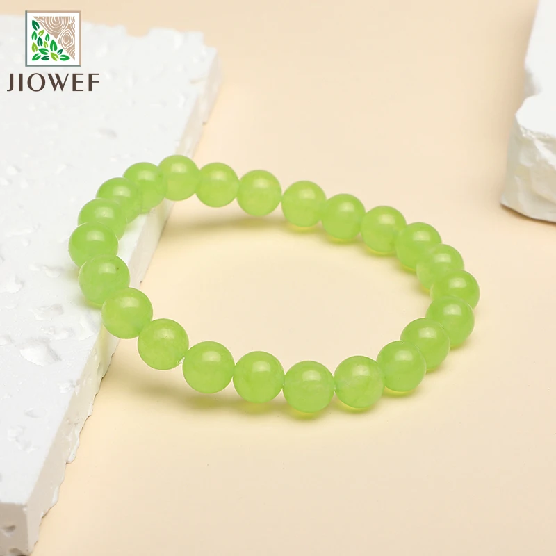 Natural Grape Green Quartzite Bracelet Women Girls Fashion Stone Handmade Strength Yoga Healing Energy Jewelry Gift 6/8/10/12mm