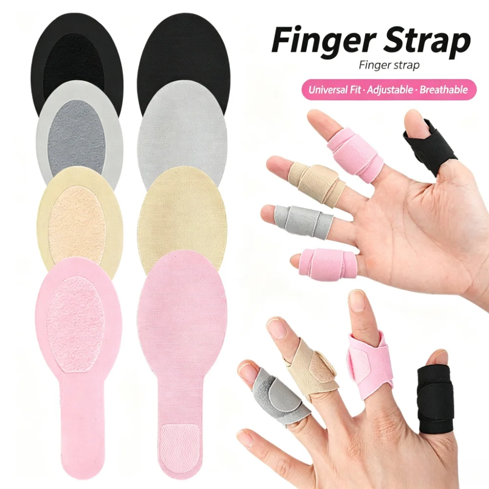 Reusable Hook & Loop Adjustable Finger Sleeve Breathable Finger Protector Strap, Universal for All Fingers, Finger Support Guard