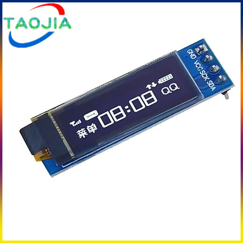 0.91 inch OLED Module White/Blue OLED 128X32 OLED LCD LED Display Module 0.91" IIC Communicate For Arduino ROHS Certification
