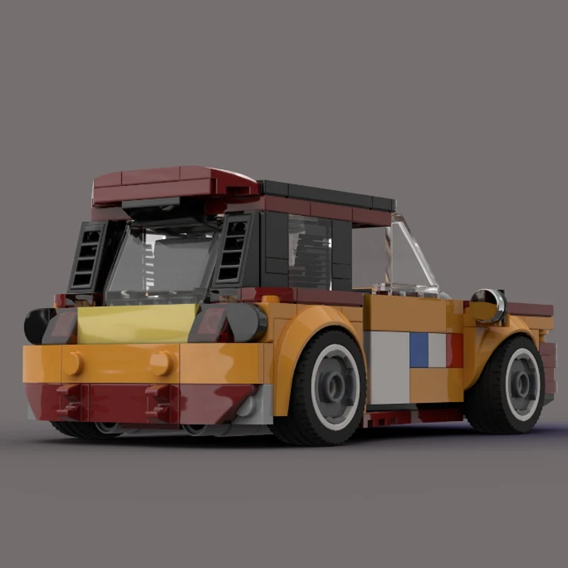 Speed Racing Car Model MOC Building Bricks French Rally Car Modular Technology Children Holiday Gifts Assemble Toys Suit