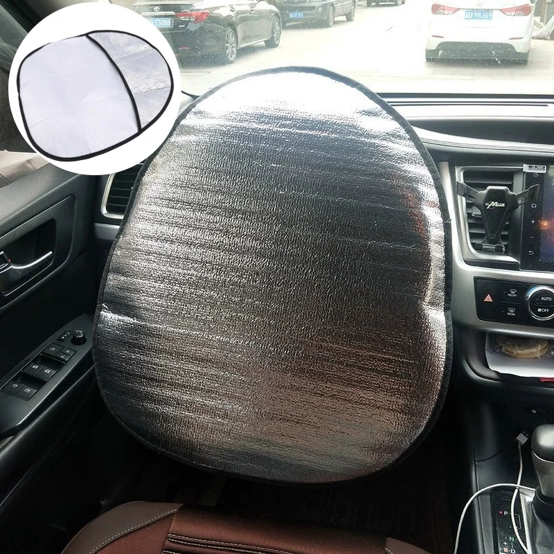 

Universal Car Steering Wheel Sunshade Cover Foldable Shield Car Steering Wheel Reflective Interior Accessories Steering Covers