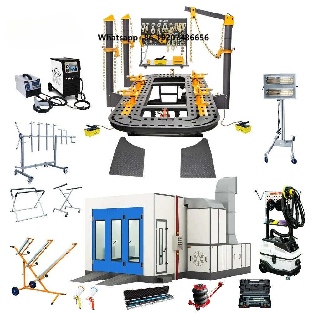 Car Frame Straightening Machine car Frame Machine, Spray Booth Auto Body Repair Machine Combo