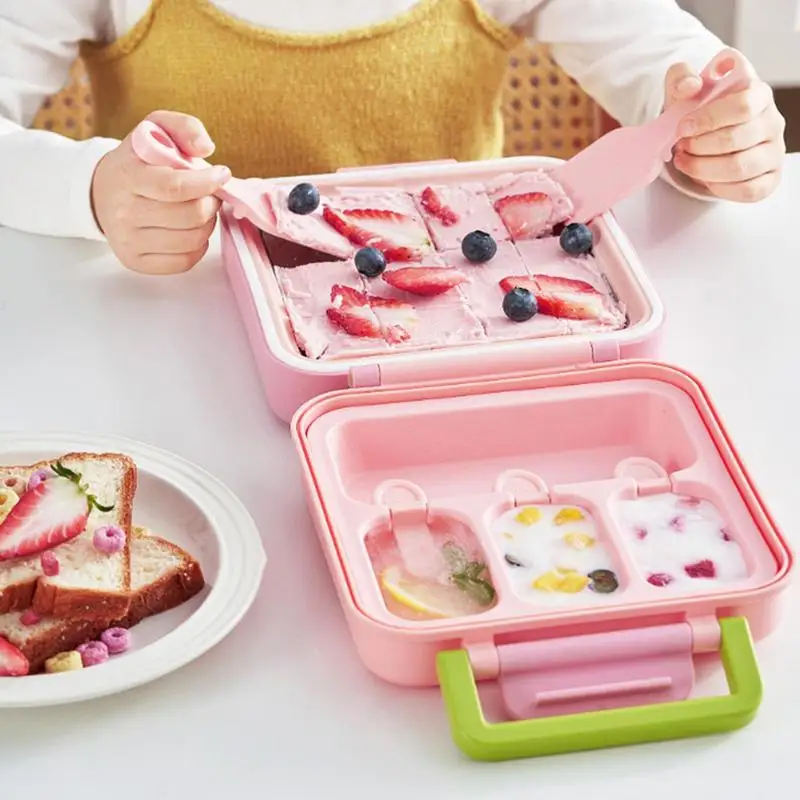 Ice Popsicles Molds 2 in 1 Homemade Yogurt Molds Multifunctional Kitchen Gadget Dessert Making Tool for Family Gathering Friends