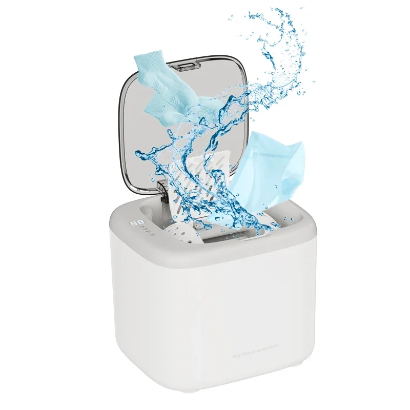 5L Automatic Drum Mini Washing Machine With Dryer High Spin Gentle Clean For Baby Maternity Wear Underwear Socks Laundry Device