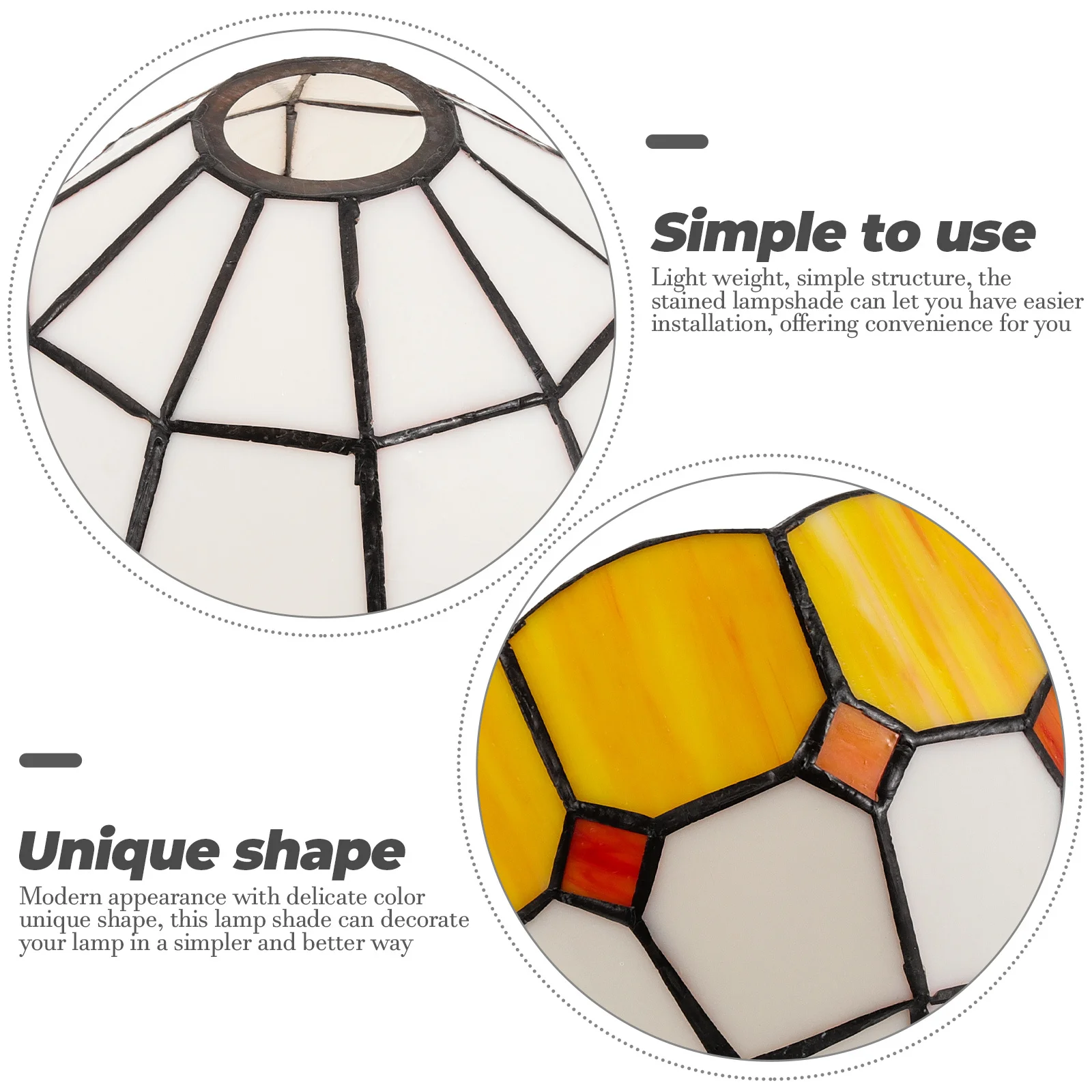 Lampenschirm aus Glas, Kronleuchter-Lichtabdeckung, Ersatz, E27, Premium-Material, sicher, praktisch, gut berührendes Gefühl, Heimdekoration