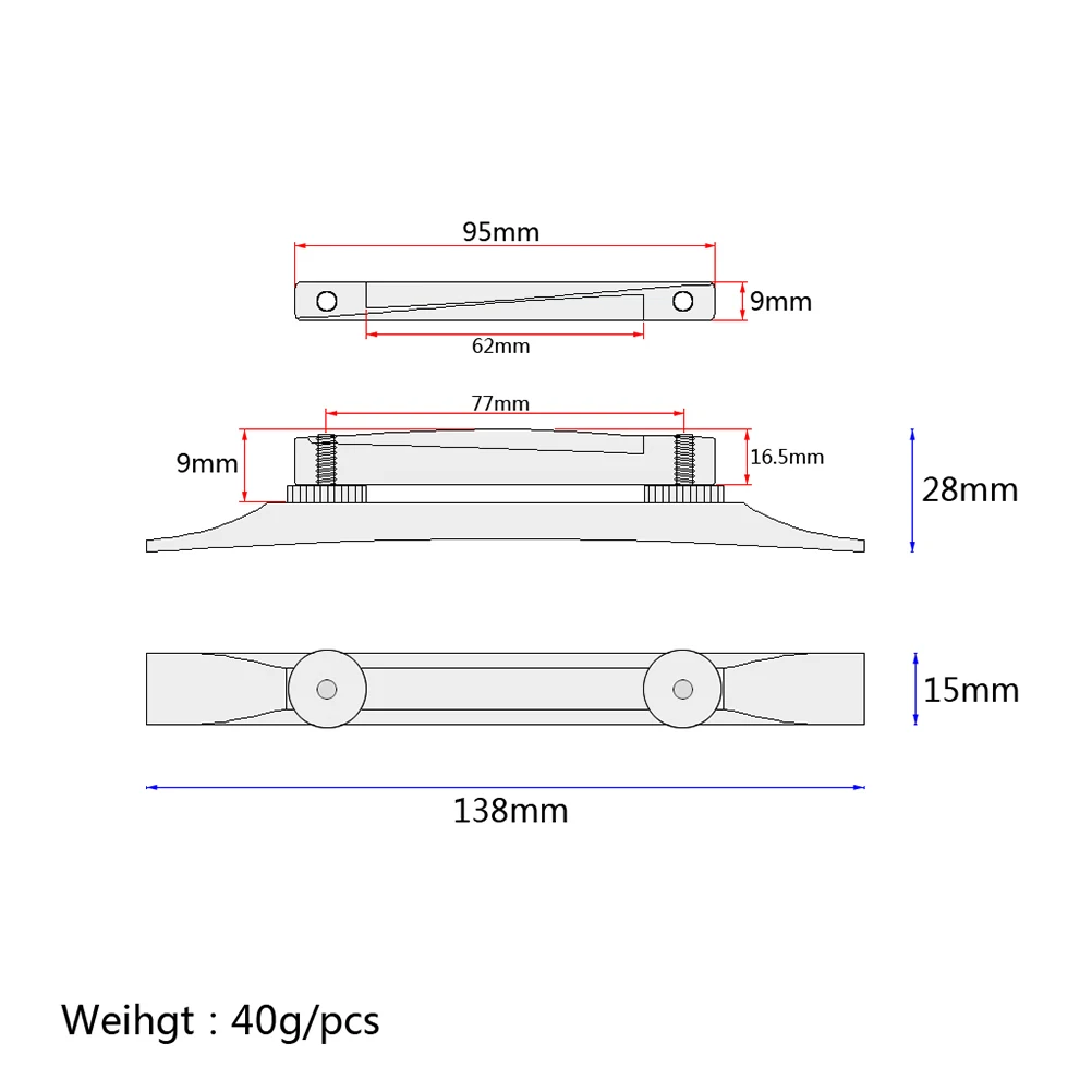 

Jazz Guitar Bridge Machined Ebony with Lightweight Inlaid Solid Bone Saddle Adjustable Thumb Wheels Durable Acoustic Guitar
