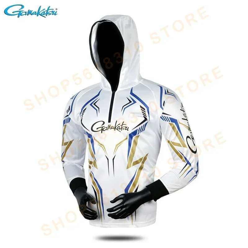 Fishing Clothing Long Sleeve Summer Quick-Drying Clothes Breathable Anti-UV Sun Protection TShirt Hooded Fishing Shirt