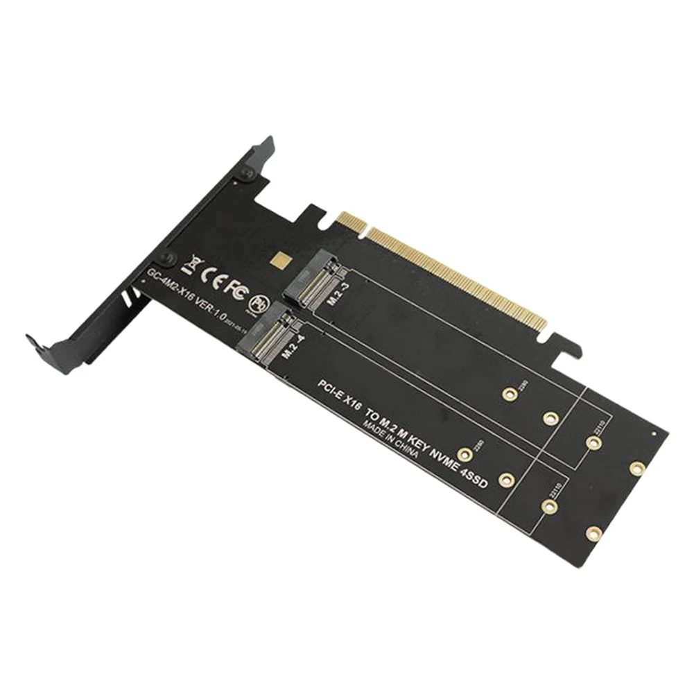 بطاقة توسيع M.2 NVME M مفتاح PCIE 3.0X16 SSD بطاقة الناهض 4 فتحة HDD محول تحكم يدعم الغارة مع المبدد الحراري