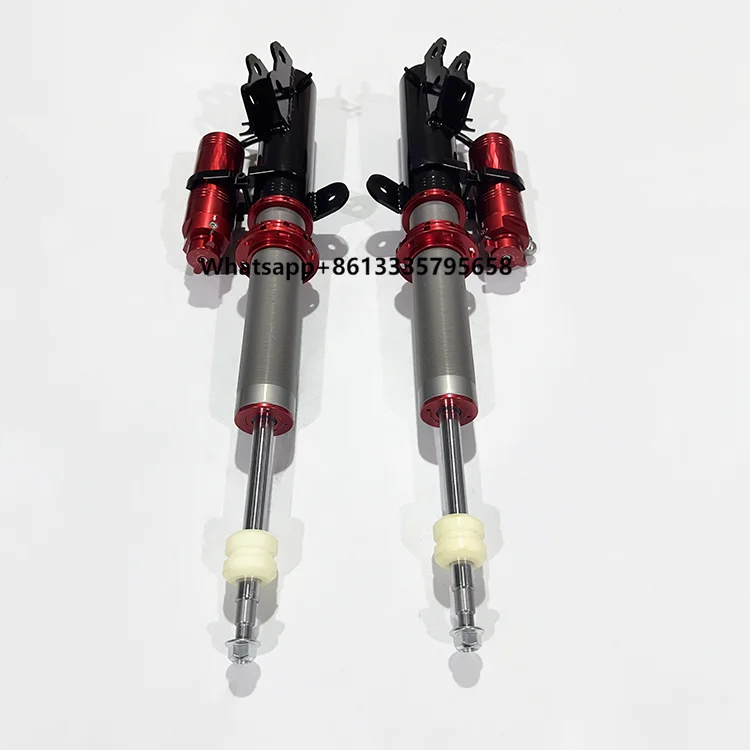 

Je Tour Shanhaiguan T1 Red 2.0-Inch Diameter Tubes 12-Level Adjustable Compression 2-Inch Lift Shock Absorbers Front Rear