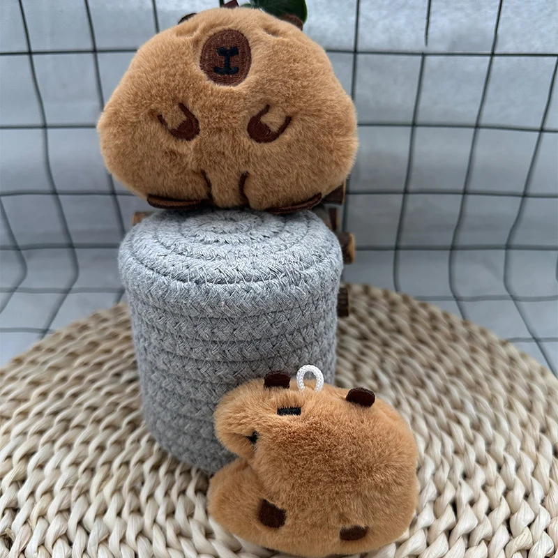 

1 шт., плюшевая подвеска с милым рисунком капибары, забавная милая сумка с животными, украшения, подвески, детские куклы, игрушки, подарок на праздник, день рождения