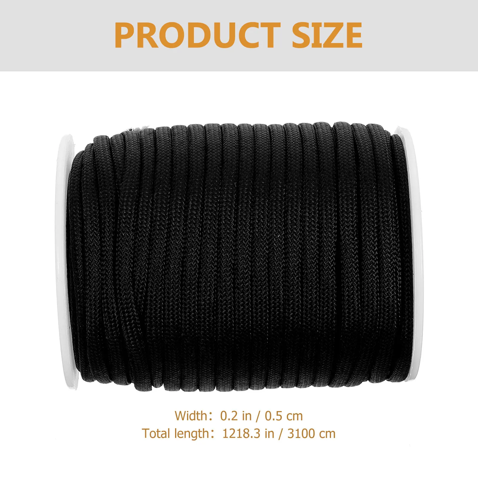 1 Roll Reinforced Extension Ladder Rope Long Length Abrasion Resistant Heavy Duty Safe Reliable Ladder Rope Replacement
