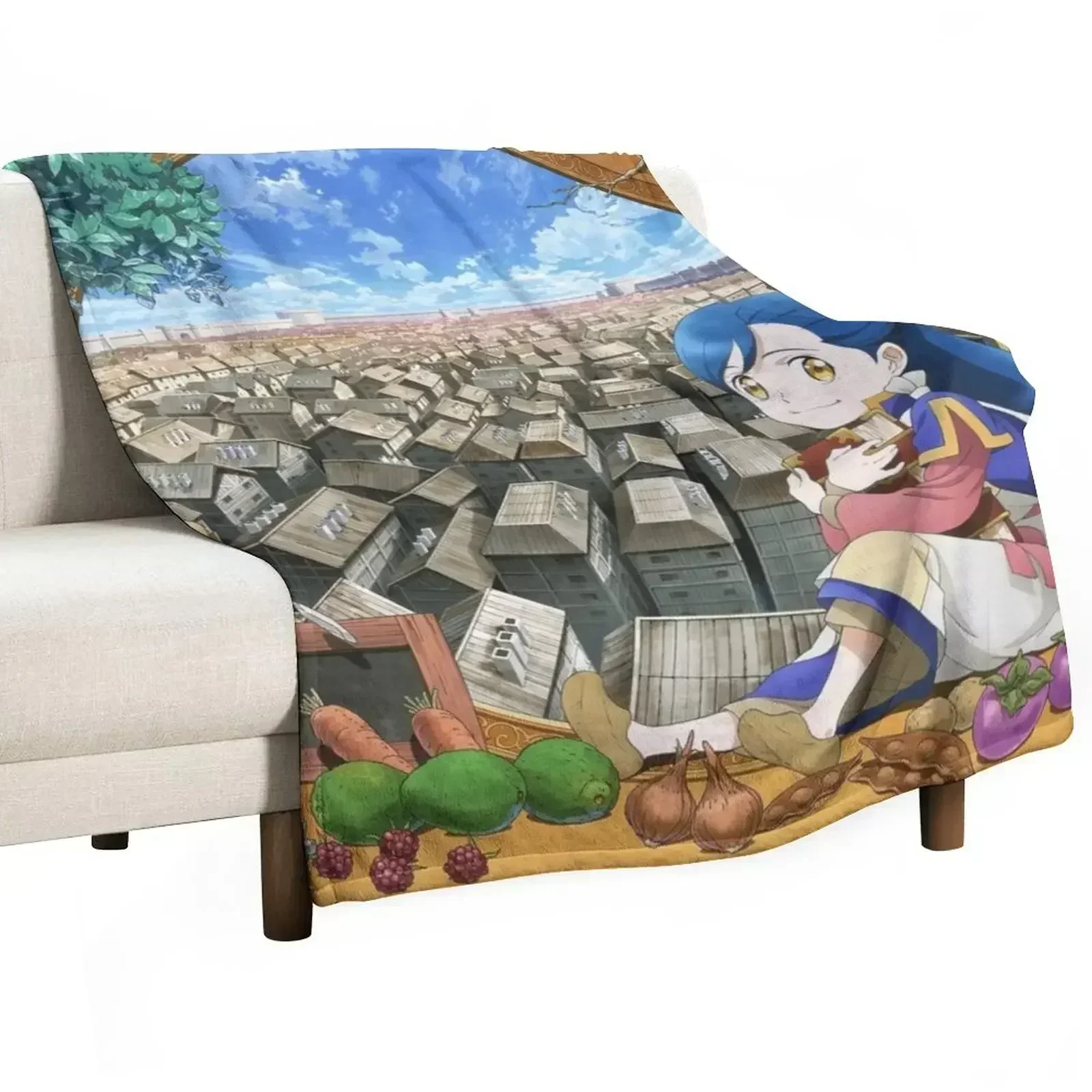 Ascendance of a Bookworm 3 Throw Blanket Custom Beach Nap Flannel Fabric funny gift Blankets