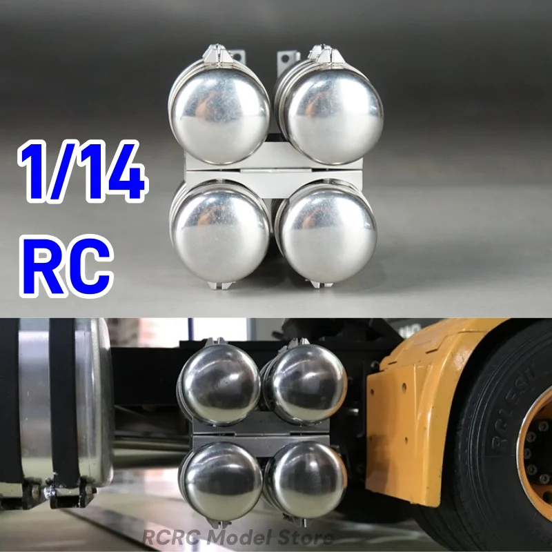 

1/14 RC Truck Metal Gas Tank SCALECLUB Decorative Accessories QG4-TY-1 For Tamiya LESU 1/14 Scale RC Truck Accessories Parts
