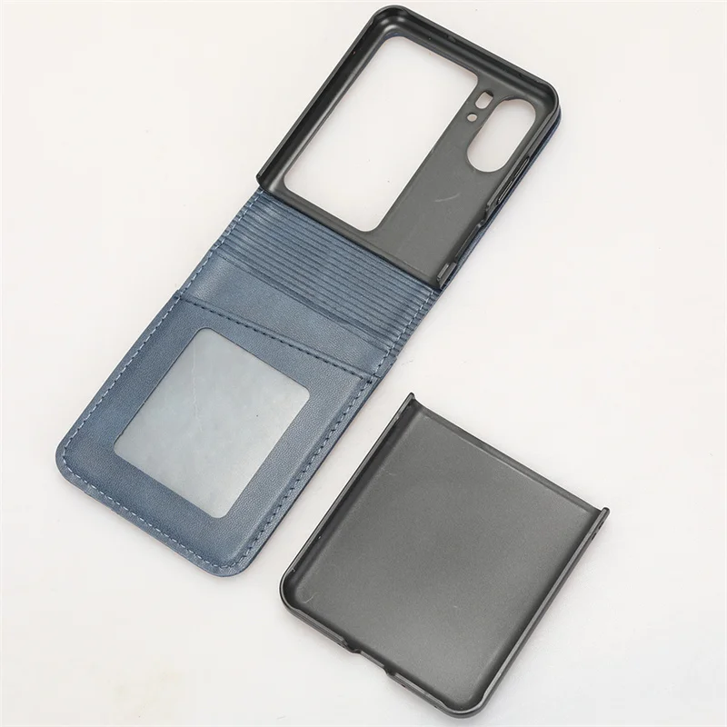 For OPPO Find N2 Flip luxury leather multi-card slot flip wallet phone case oppo orro opp find n2flip stand function card holder