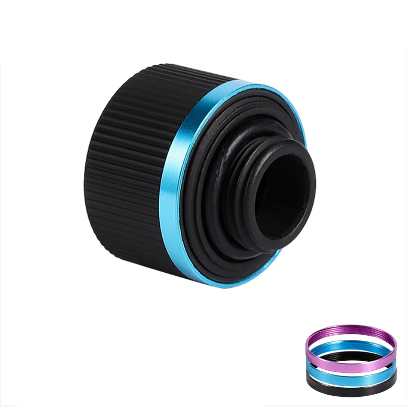 Shyrrik Torque Hard Tube Fitting For OD14mm PETG/PMMA Pipe / G1/4 Copper Adapter Hand Compression Connector SK-HD14-R